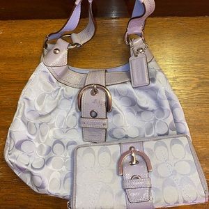 Coach matching purse and wallet